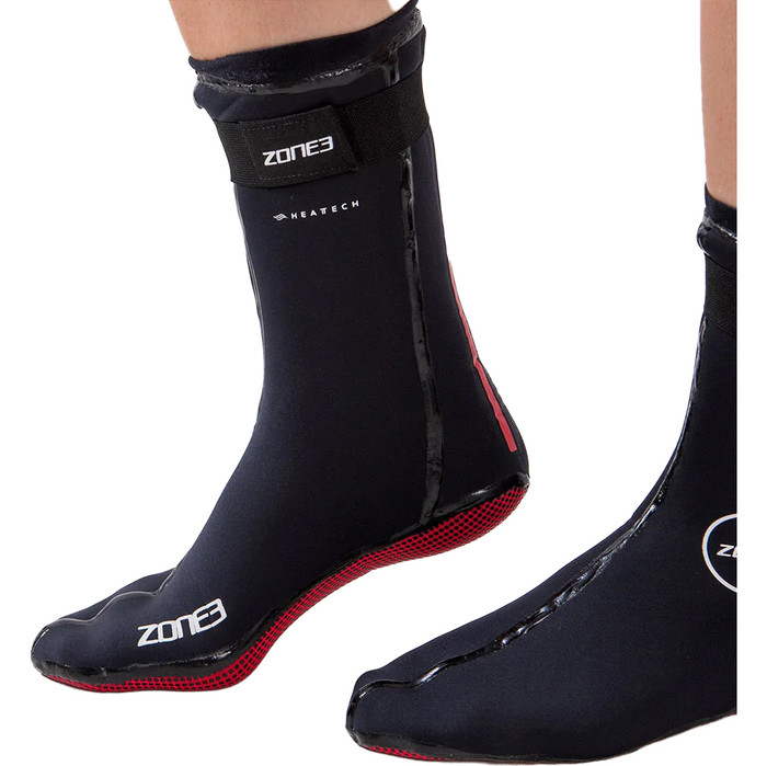 2024 Zone3 Neopreno Calor- Tech Warmth Socks Na18uhts101 - Negro / Rojo